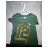 3 Green Bay Packers Ladies Medium shirts - two