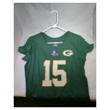 3 Green Bay Packers Ladies Medium shirts - two