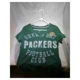 3 Green Bay Packers Ladies Medium shirts - 1 Pink