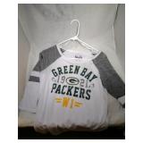 3 Green Bay Packers Ladies Medium shirts - two