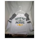 3 Green Bay Packers Ladies Medium shirts - two 1/2