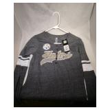 2 Pittsburg Steelers Ladies Medium shirts - one