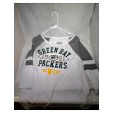 3 Green Bay Packers Ladies Large shirts - one