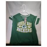 3 Green Bay Packers Ladies Large shirts - one 1/2