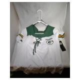 3 Green Bay Packers Ladies XL shirts - two long