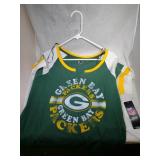 3 Green Bay Packers Ladies XL shirts - two