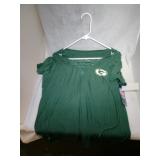 3 Green Bay Packers Ladies XL lacer shirts