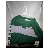 Green Bay Packers Ladies 2XL lacer knit sweater