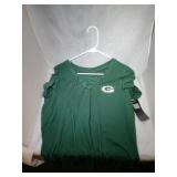 3 Green Bay Packers Ladies 2XL shirts - one 1/2