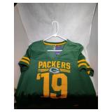 3 Green Bay Packers Ladies 2XL shirts - one 