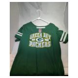 3 Green Bay Packers Ladies 2XL shirts - one long