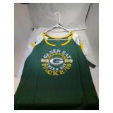3 Green Bay Packers Ladies 3XL shirts - two short