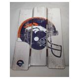 Denver Broncos wood sign - 11 inch by 17 inch