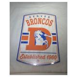 Denver Broncos wood sign - 11 inch by 17 inch