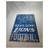 Detroit Lions wood sign - 11 inch by 17 inch