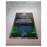 Detroit Lions metal sign - 11 inch by 17 inch