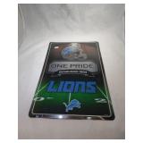 Detroit Lions metal sign - 11 inch by 17 inch