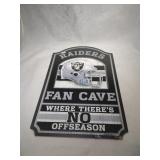 Raiders wood sign -11 inch by 17 inch