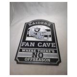 Raiders wood sign -11 inch by 17 inch