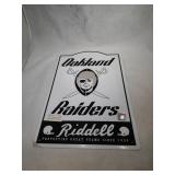 Oakland Raiders metal sign -11 inch by 17 inch