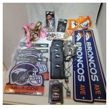 Denver Broncos merchandise - 3 embossed metal