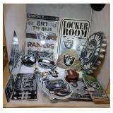 Oakland Raiders merchandise - embossed metal