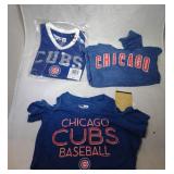 3 Chicago Cubs Kids 6/6X shirts - jersey top NIB,