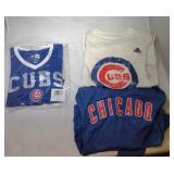 3 Chicago Cubs Kids 7/8 shirts - thin hoodie,