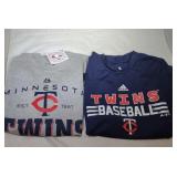 2 Minnesota Twins Youth M10/12 shirts - one long
