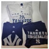 3 New York Yankees Youth M10/12 shirts - one long