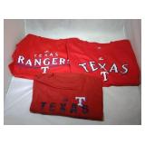 3 Texas Rangers Youth Large t-shirts