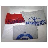 3 Texas Rangers Youth Large t-shirts