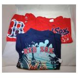 3 Boston Red Sox Youth Large t-shirts