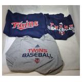 3 Minnesota Twins Youth Large shirts - two shirts