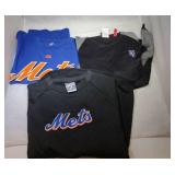 3 New York Mets Youth shirts - one pullover