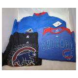 3 Chicago Cubs Youth Large shirts - one zippered