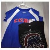 2 Chicago Cubs Youth Large shirts - one button up