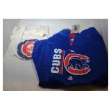 2 Chicago Cubs Youth XL items - one stressed