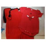 3 Chicago Bulls Kids apparel - one 18M onesie and