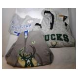 3 Milwaukee Bucks Youth S8 shirts - one #34