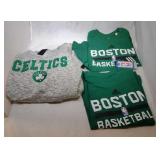 3 Boston Celtics Youth S8 shirts - two t-shirts