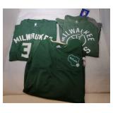 3 Milwaukee Bucks Youth M12/14 shirts - one warm