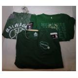 3 Milwaukee Bucks Youth M12/14 shirts - one warm