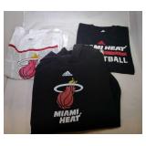 3 Miami Heat Youth M10/12 shirts - one hooded