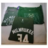 3 Milwaukee Bucks Youth L14/16 t-shirts