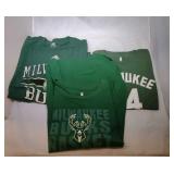 3 Milwaukee Bucks Youth L14/16 t-shirts