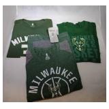 3 Milwaukee Bucks Youth L14/16 t-shirts with #34