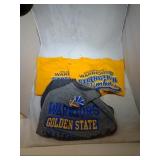 3 Golden State Warriors Youth L14/16 shirts - two