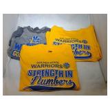 3 Golden State Warriors Youth L14/16 shirts - two