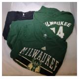 3 Milwaukee Bucks Youth XL18 t-shirts with #34